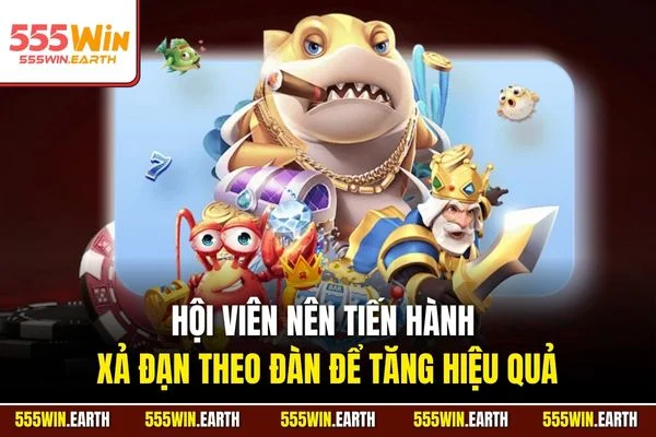 Hội viên nên tiến hành xả đạn theo đàn để tăng hiệu quả